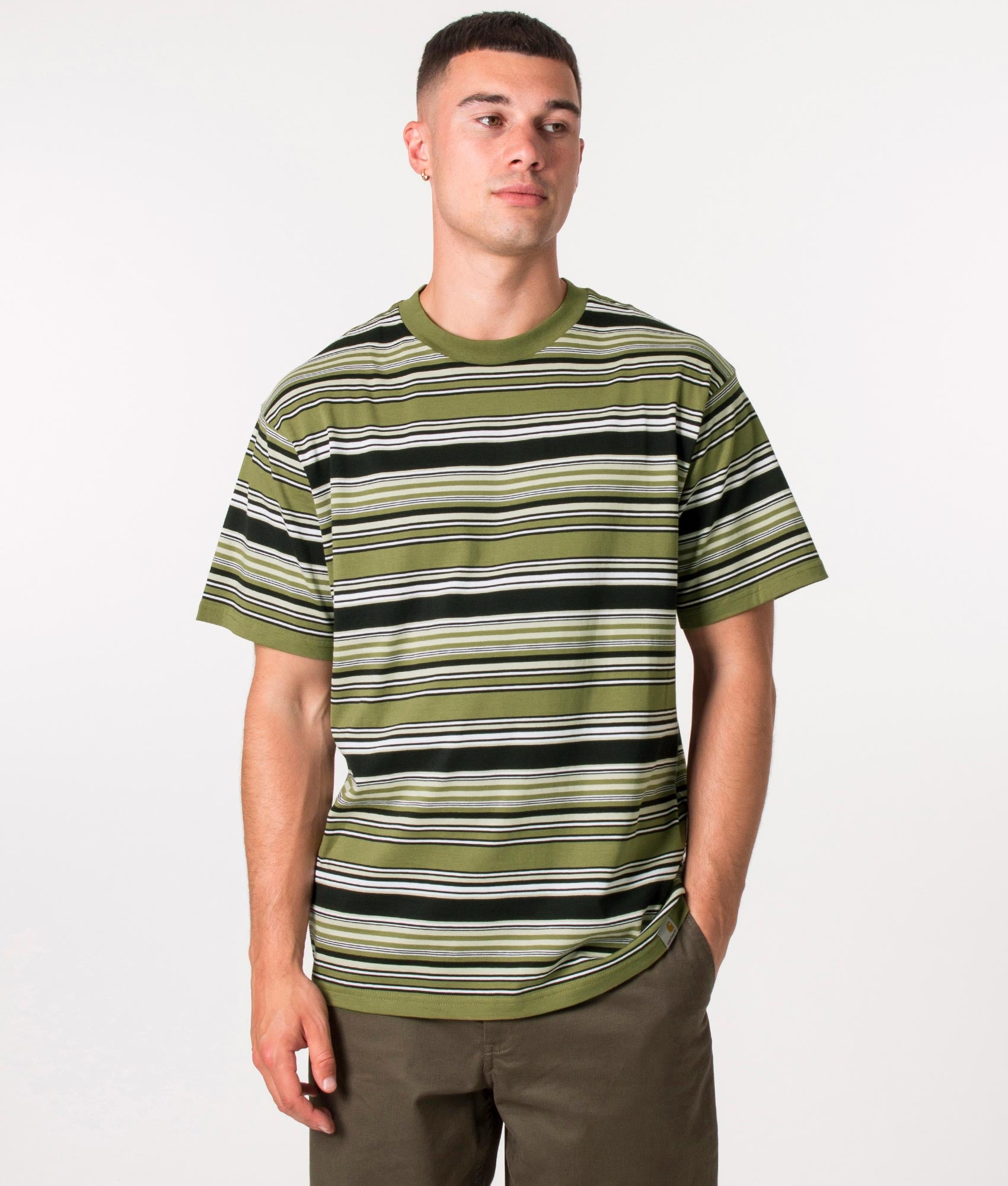 Lafferty T-Shirt Lafferty Stripe/Kiwi | Carhartt WIP | EQVVS
