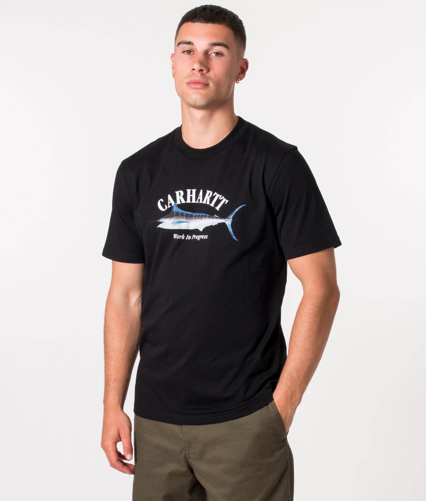★2023SS新作★CARHARTT★S/S MARLIN T-SHIRT Black Carhartt WIP Marlin T-Shirt | SVD