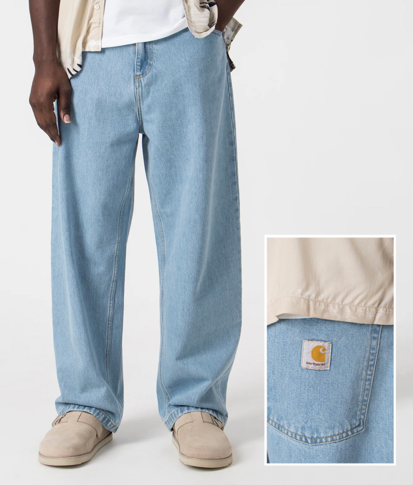 Carhartt WIP Relaxed Fit Brandon Jeans in Blue | EQVVS Menswear