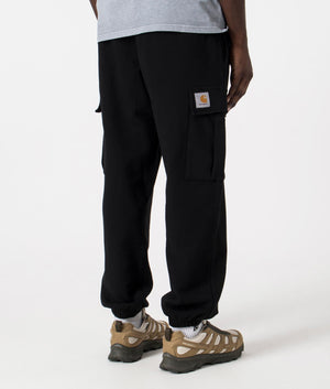 Cargo Joggers in Black by Carhartt WIP. EQVVS Back Angle Shot.