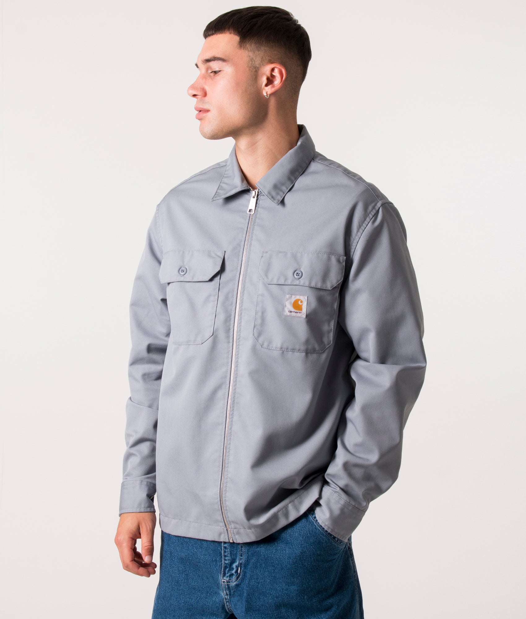 当季大流行 Overshirt Craft Through Zip Mirror EQVVS | WIP Carhartt | ミリタリージャケット