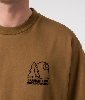 Groundworks-T-Shirt-HZXX-Hamilton-Brown-Carhartt-WIP-EQVVS