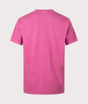 Relaxed Fit Nelson T-Shirt in Magenta by Carhartt WIP. EQVVS Back Angle Shot.