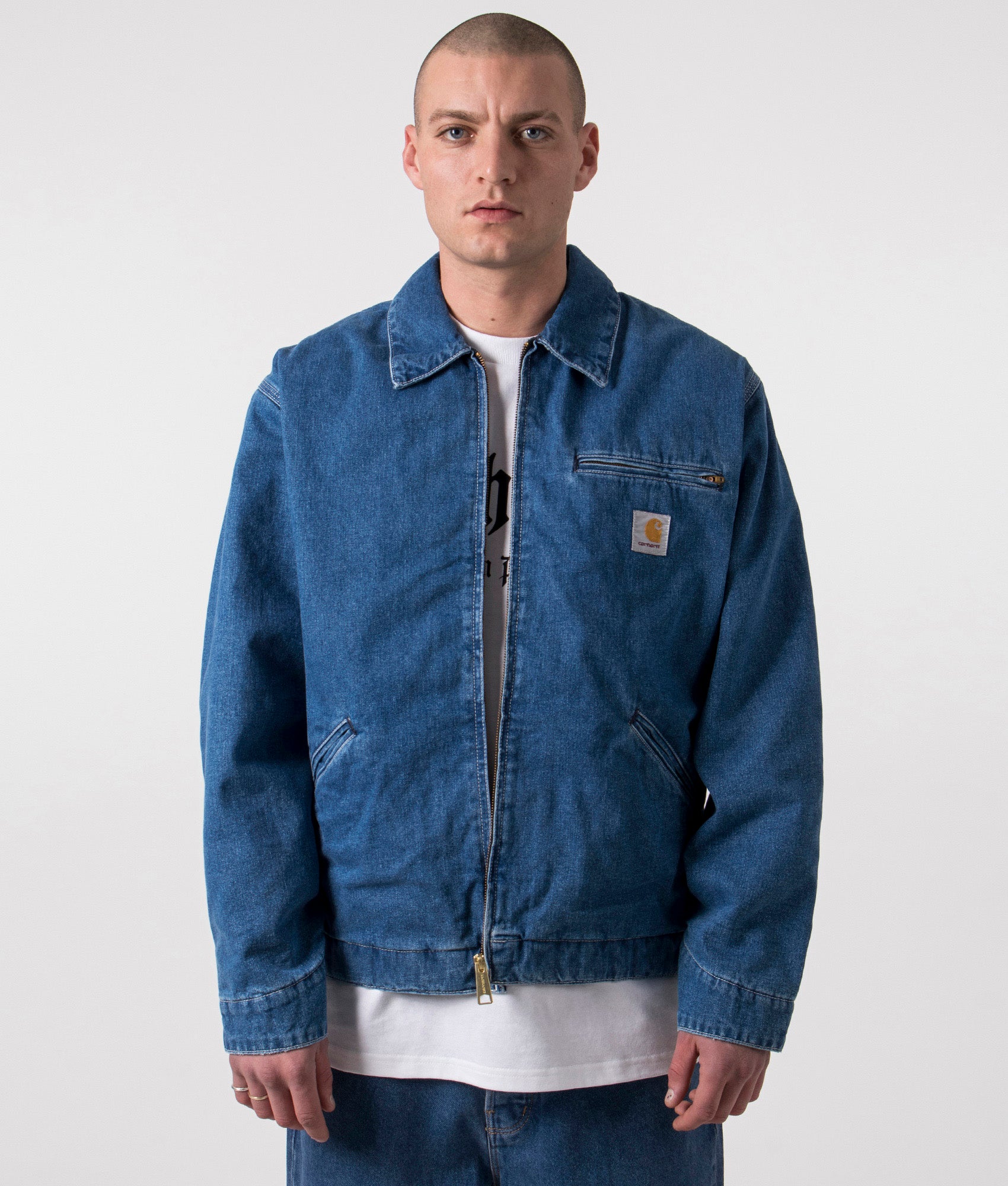 OG Detroit Jacket in Blue Stone Washed, Carhartt WIP