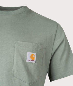 Pocket T-Shirt in Bark by Carhartt WIP. EQVVS Detail Shot.