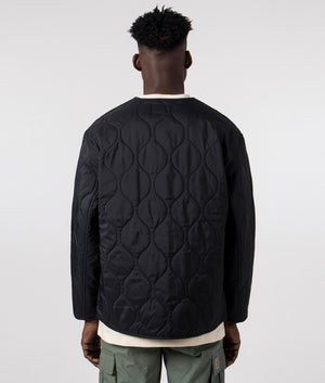 Carhartt WIP Skyton Quilted Liner in Black, 100% polyester Back Shot at EQVVS