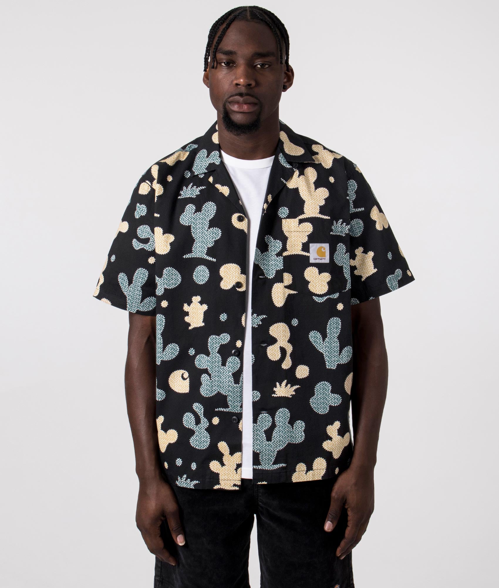 Short Sleeve Opus Shirt in Black | Carhartt WIP | EQVVS Menswear