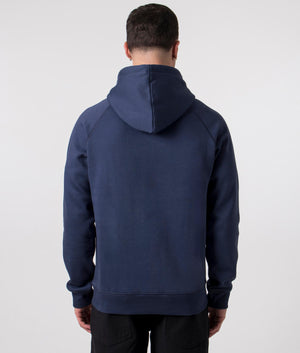 EQVVS Carhartt WIP Chase Hoodie in Blue/Gold back shot