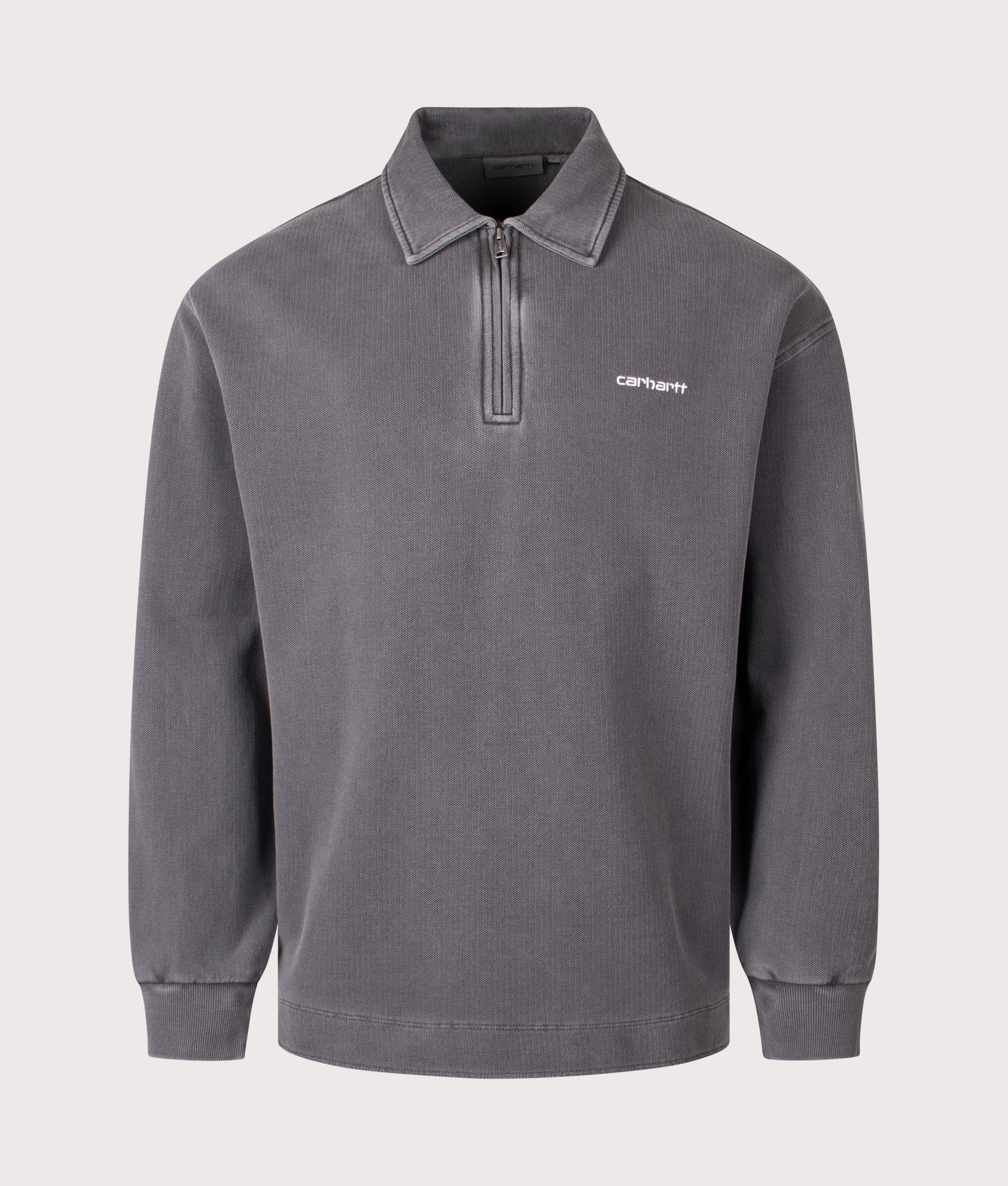 【関税&送料込】Carhartt Wip Pique Script Sweatshirt Carhartt WIP Piqué Script Sweatshirt | Wolfsbane / White
