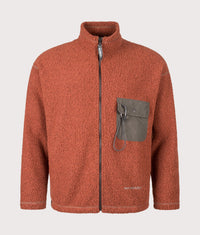 Re Wool JQ Stand Zip Sweatshirt: 100 Red