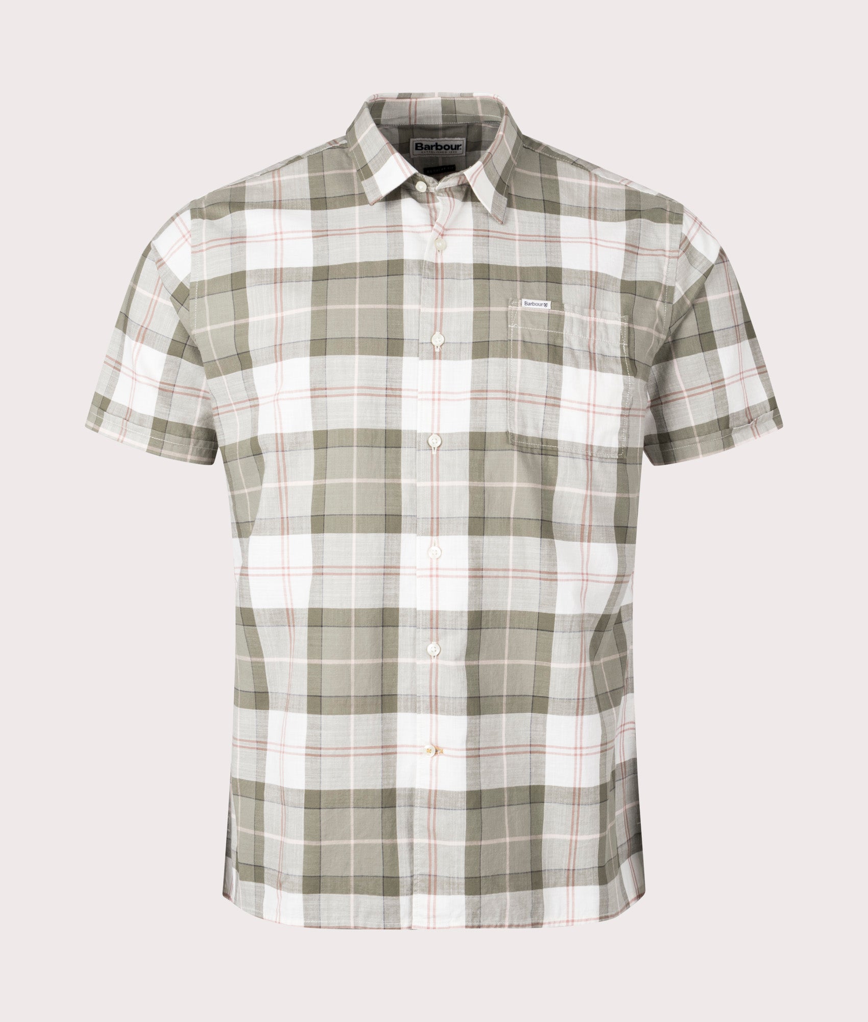 Short Sleeve Gordon Shirt Glenmore Olive Tartan | Barbour 