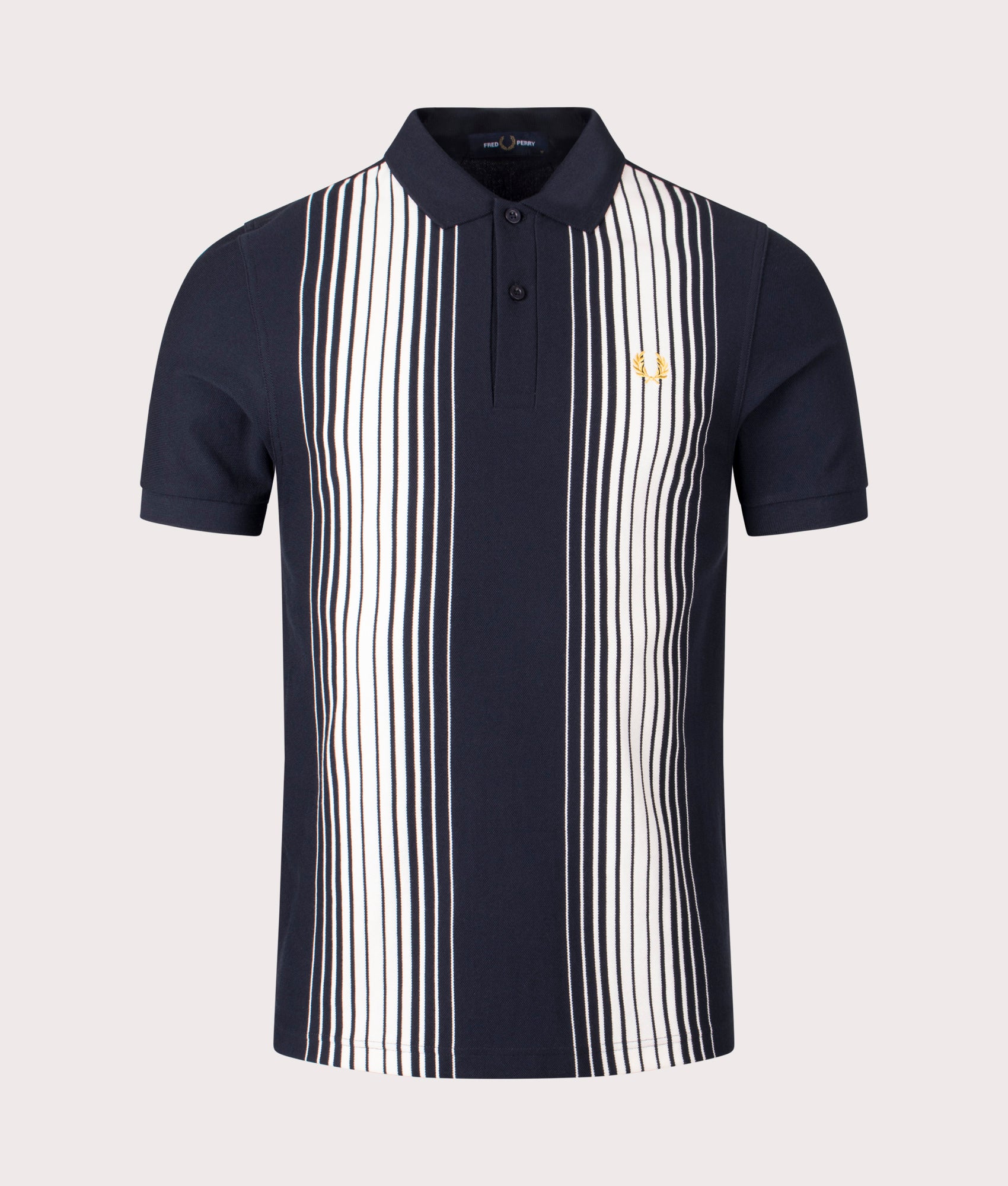 Ombre Stripe Polo Shirt Navy Fred Perry EQVVS - Main Image