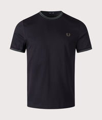 Twin Tipped T-Shirt: Y43 Black/Court Green