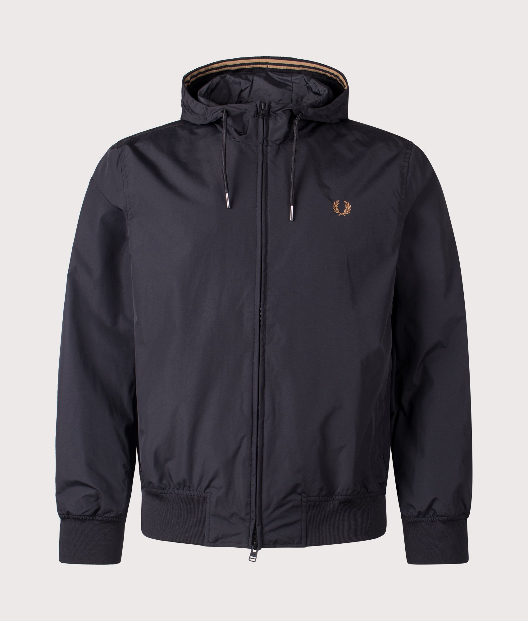 Hooded Brentham Jacket Black | Fred Perry | EQVVS