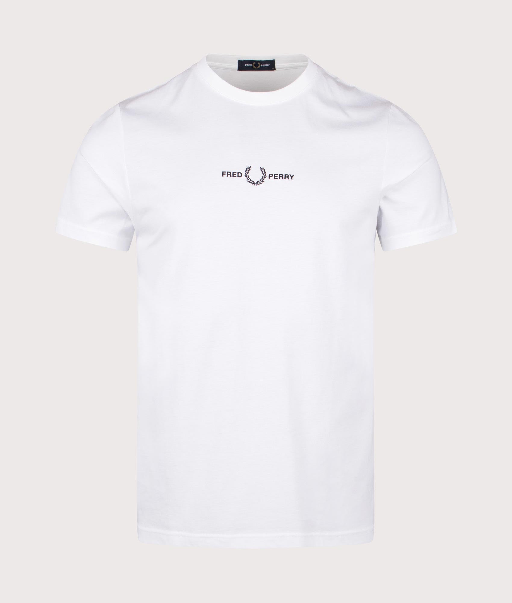 【FRED PERRY】ロゴTシャツ ホワイト 100 FRED PERRY tシャツ for JOURNAL STANDARD / フレッドペリー