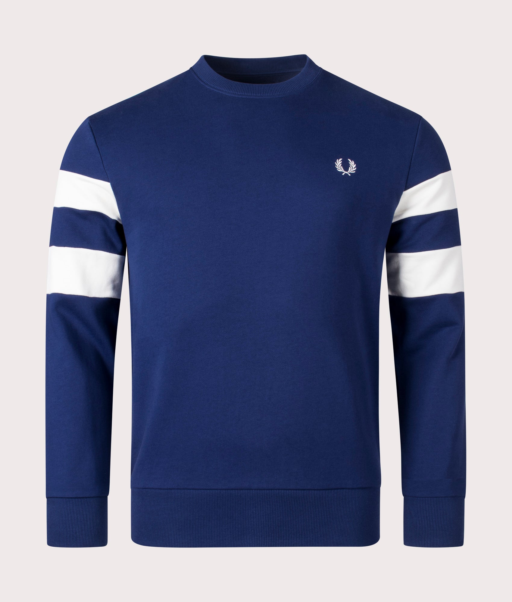 Twin Tipped Sleeve Sweatshirt In 143 French Navy | Fred