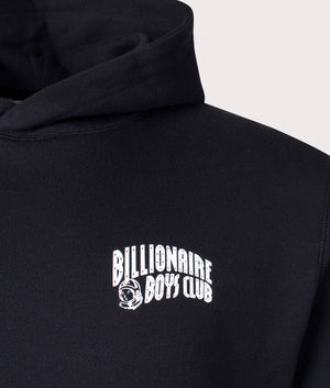 Small Arch Logo Hoodie - Billionaire Boys Club - Black - EQVVS - Detail