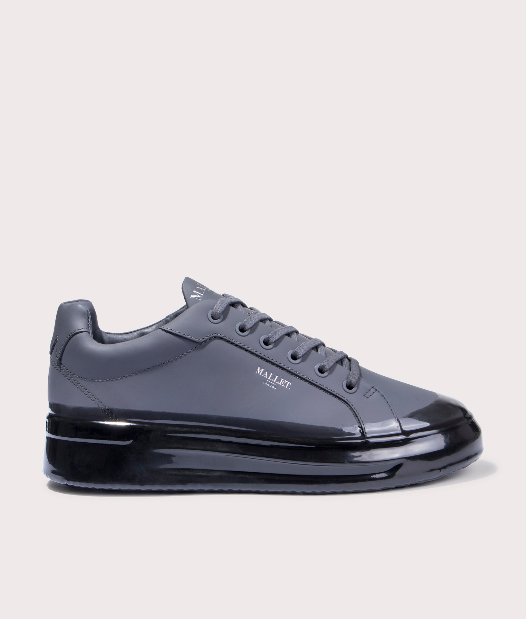 mens grey mallet trainers