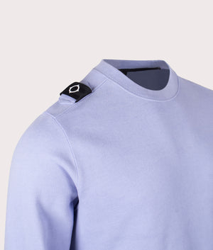 MA.Strum Core Crew Sweatshirt in Lavender, 100% Cotton Detail Shot at EQVVS
