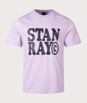 Cooper Stan T-Shirt in Lavender by Stan Ray. EQVVS Front Angle Shot.