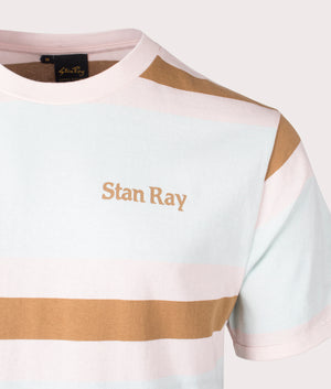 Ringer T-Shirt in Opal by Stan Ray. EQVVS Detail Shot.