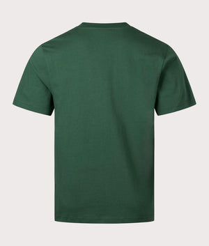 Double Bubble T-Shirt in Racing Green by Stan Ray. EQVVS Back Angle Shot