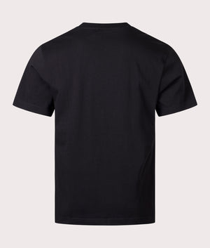 Double Bubble T-Shirt in Black by Stan Ray. EQVVS Back Angle Shot.