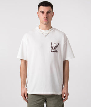  Spirits of Summer T-Shirt in Flat White by REPRESENT. Front shot. EQVVS