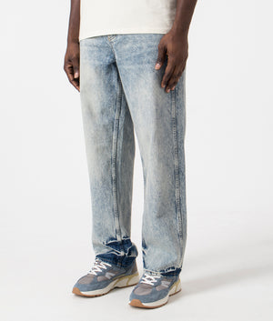 R3 Baggy Denim Jeans in Blue by Represent. EQVVS Side Angle Shot.