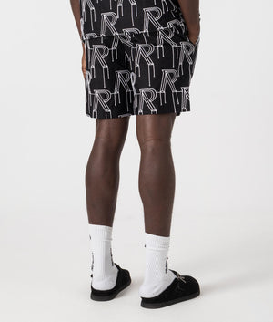 Embroidered Initial Tailored Shorts REPRESENT EQVVS. Back