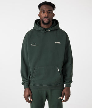 Patron of the Club Hoodie Forest Green REPRESENT. EQVVS. Front