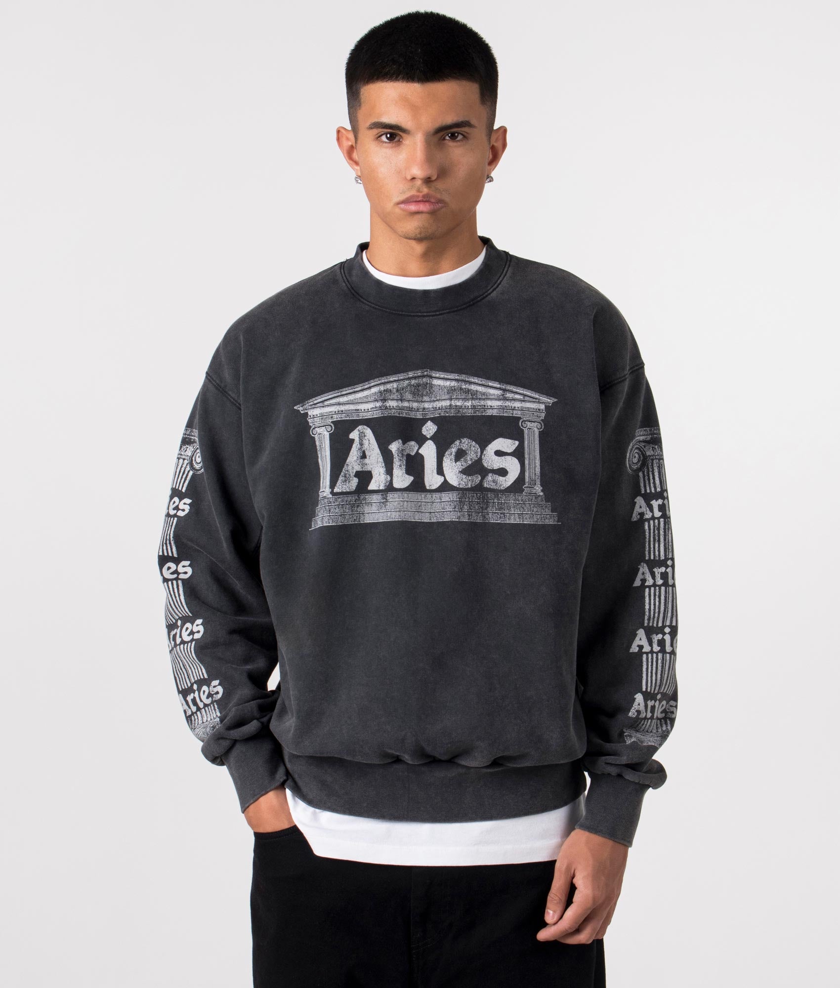 ★ARIES★ U Age Ancent Column Sweatshirt Black AGED ANCIENT Aries Aged Ancient Column Sweat | Apparel » Buy online now!