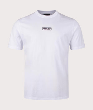 Marshall Artist Injection T-Shirt in 002 white front shot at EQVVS