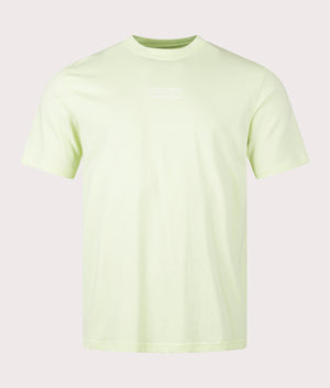 Marshall Artist Injection T-Shirt in Lime Green 100% Cotton front Shot at EQVVS