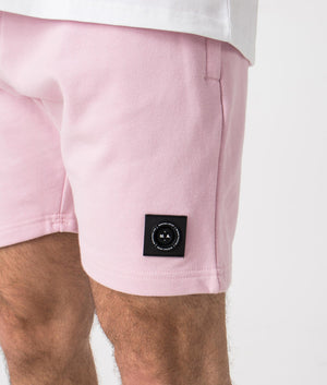 Siren Jersey Shorts in Pink by Marshall Artist. Detail shot at EQVVS.