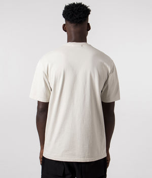 A Cold Wall Essential T-Shirt in Bone White, 100% Cotton Back Model Shot at EQVVS