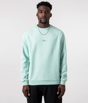 A-COLD-WALL Essential Sweatshirt in faded turquoise front shot at EQVVS