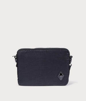 A-COLD-WALL* Diamond Pouch Bag in Onyx Black Front Shot EQVVS