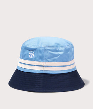 Stonewoods Bucket Hat in Clear Sky by Sergio Tacchini. EQVVS Side Angle Shot.