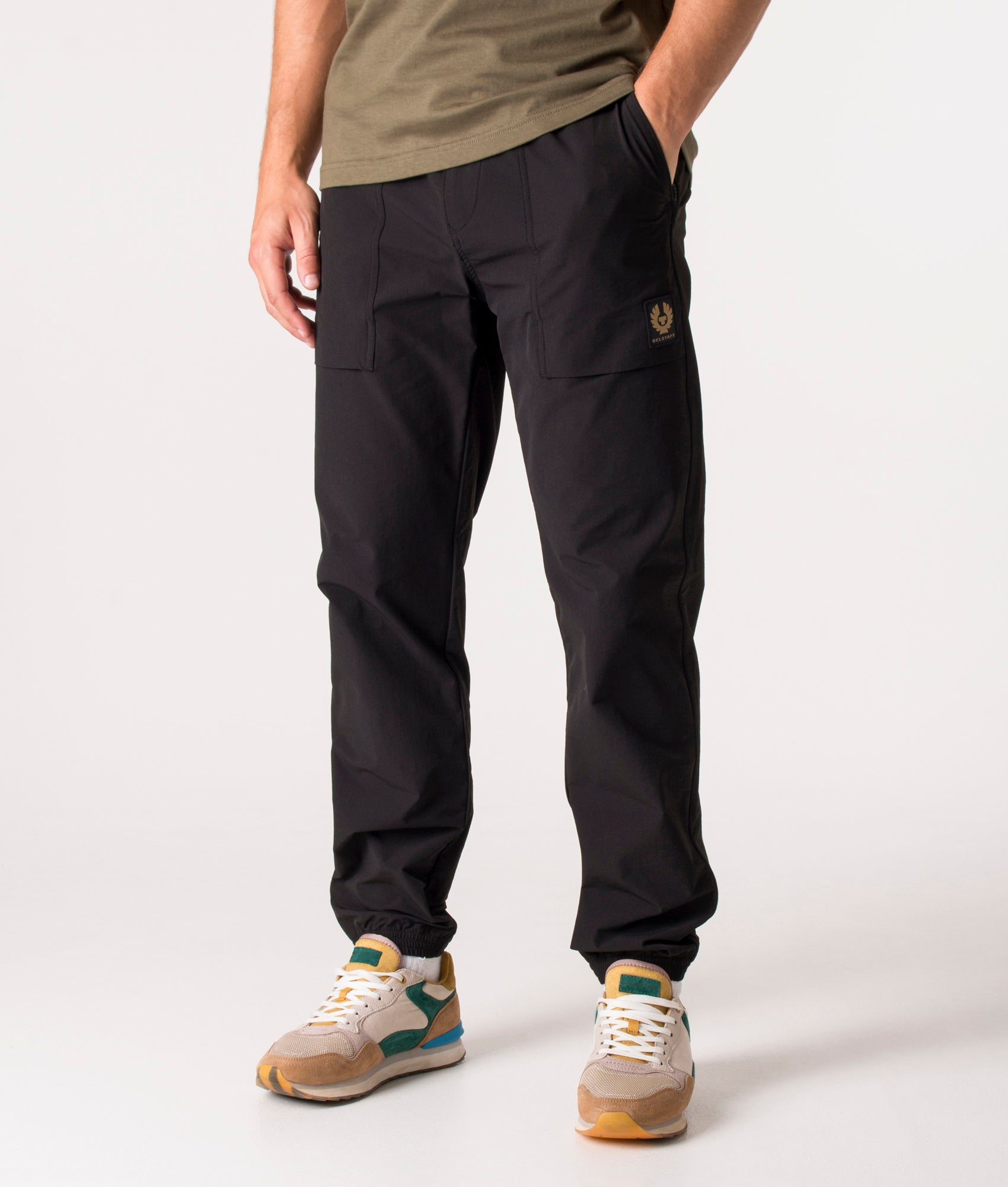 Regular Fit Halton Pants Black | Belstaff | EQVVS