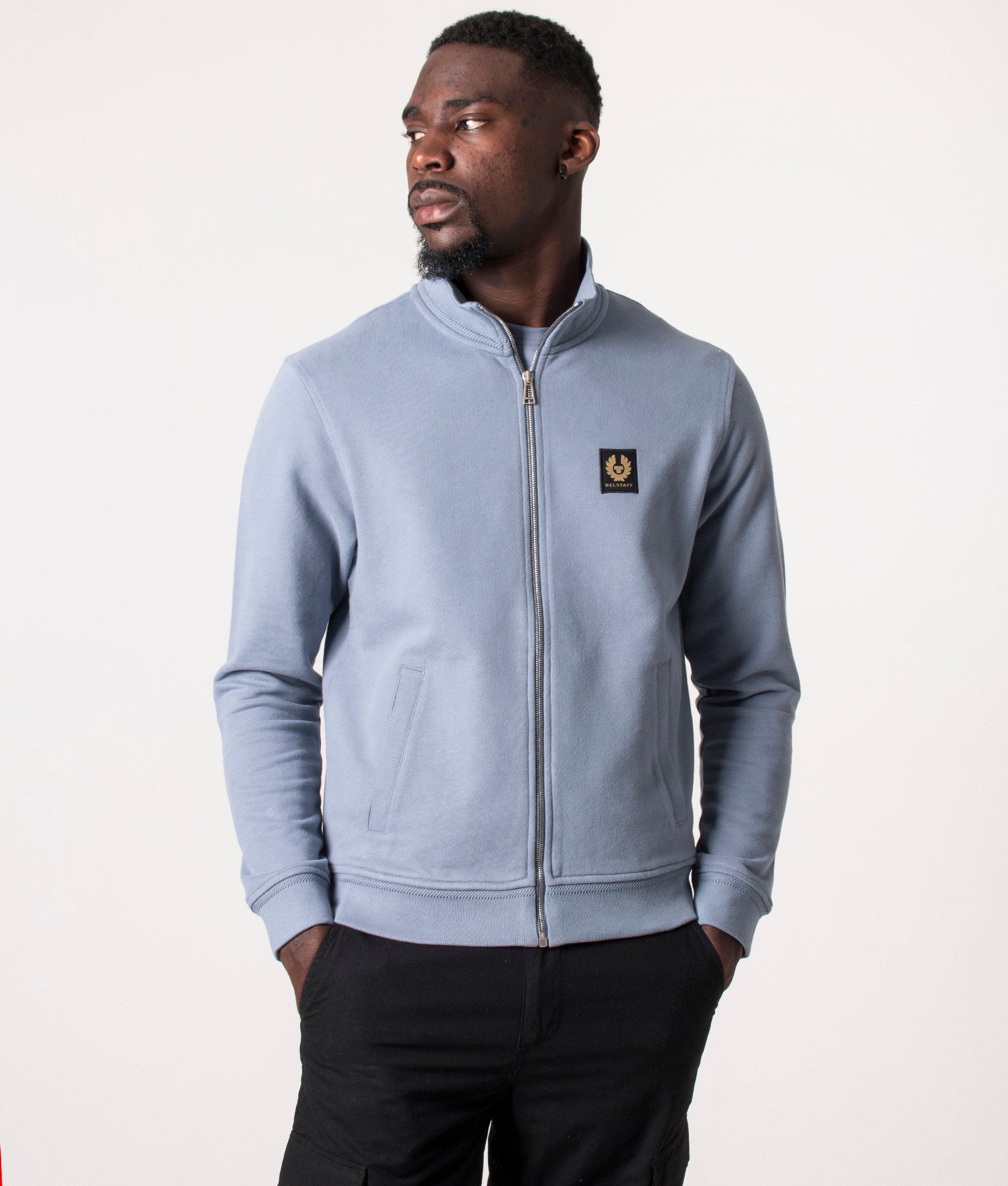 Belstaff Zip Through Sweatshirt Blue Flint Belstaff EQVVS
