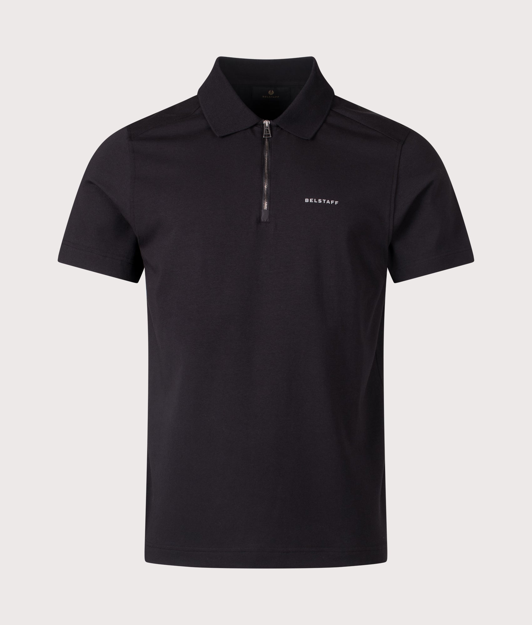 Alloy Polo Shirt in Black | Belstaff | EQVVS