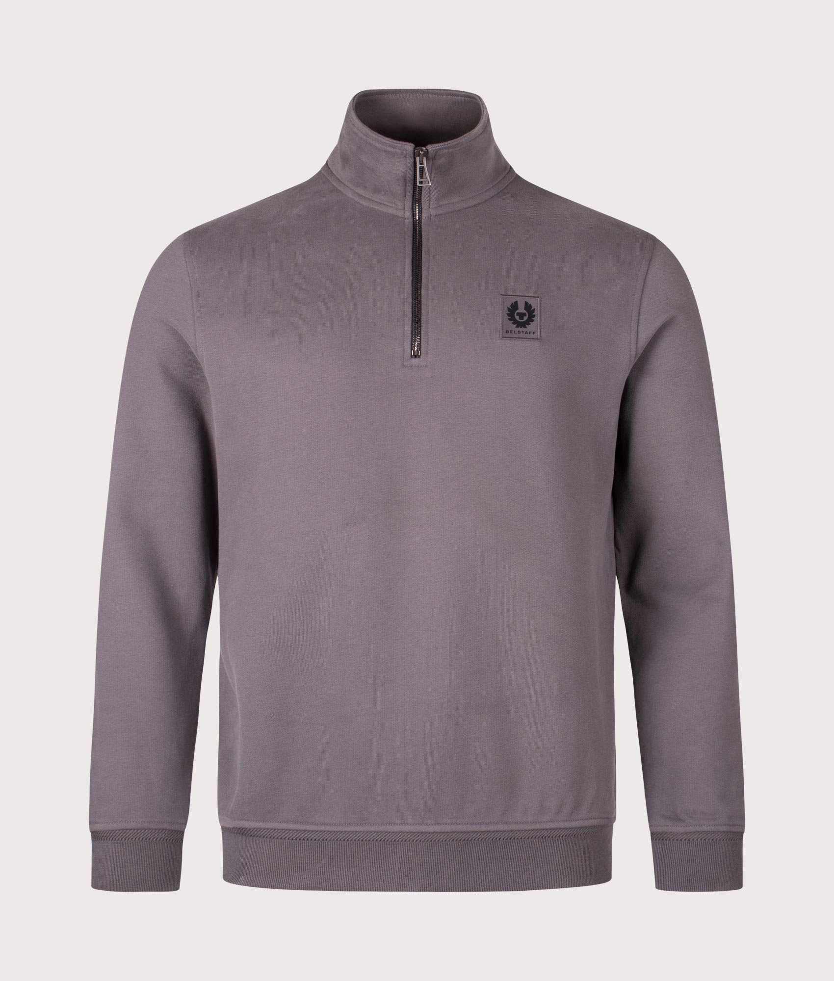 Belstaff Quarter Zip Sweatshirt in Tornado Grey | Belstaff | EQVVS