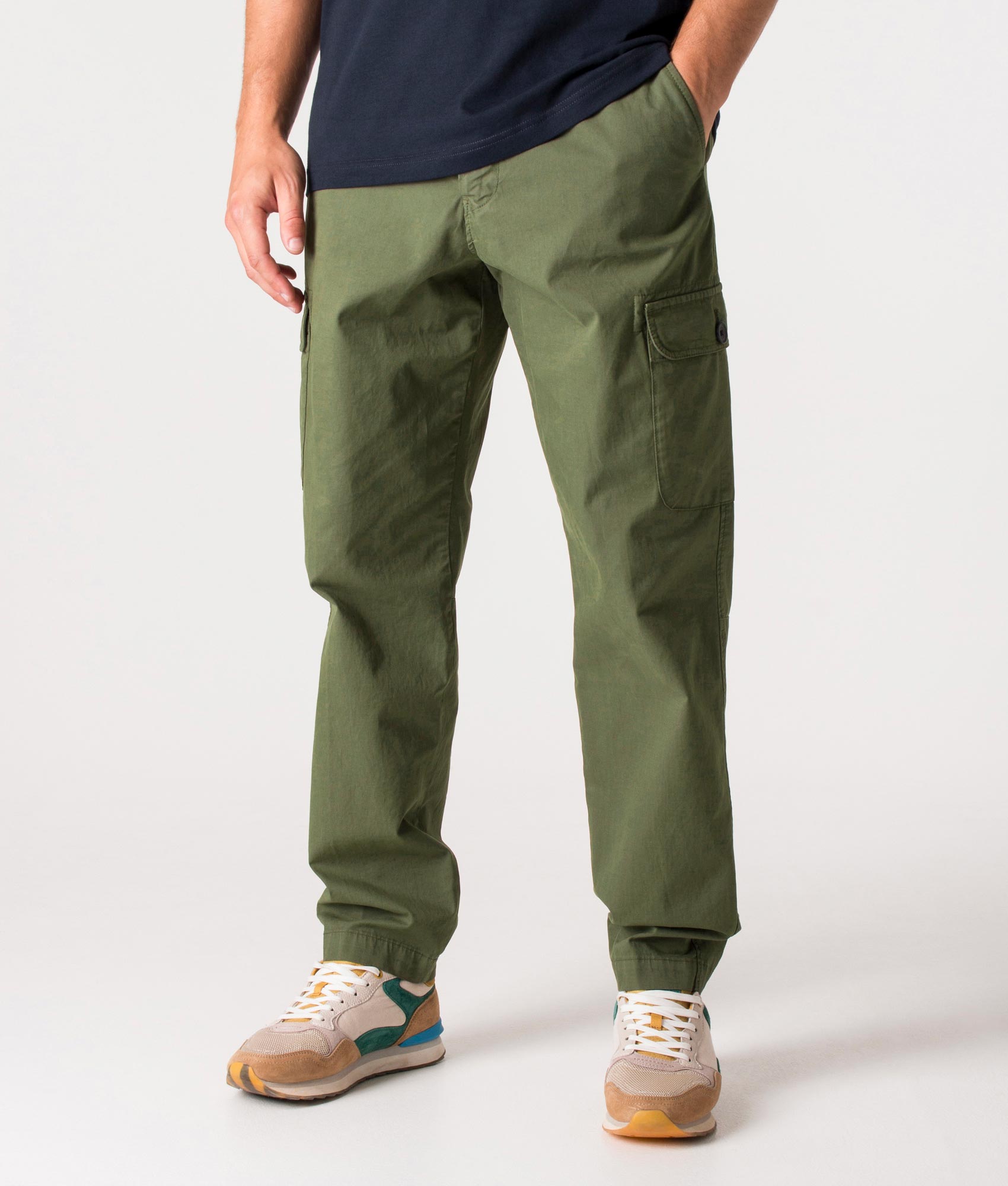 Broad Stripe Zebra Cargo Pants Military Green | PS Paul Smith 