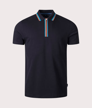 Quarter Zip Polo Shirt Black, PS Paul Smith, EQVVS, Mannequin Front