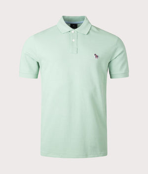 Zebra Badge Polo Shirt Pastel Green, PS Paul Smith, EQVVS, mannequin front