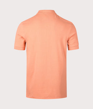 PS Paul Smith Zebra Polo Shirt in Goose Beak Orange made of 100% Organic Cotton Back Shot EQVVS