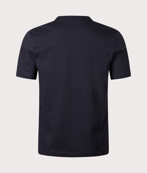 PS Paul Smith Circles T-Shirt in Black with Multicoloured Circles Print Back Shot at EQVVS