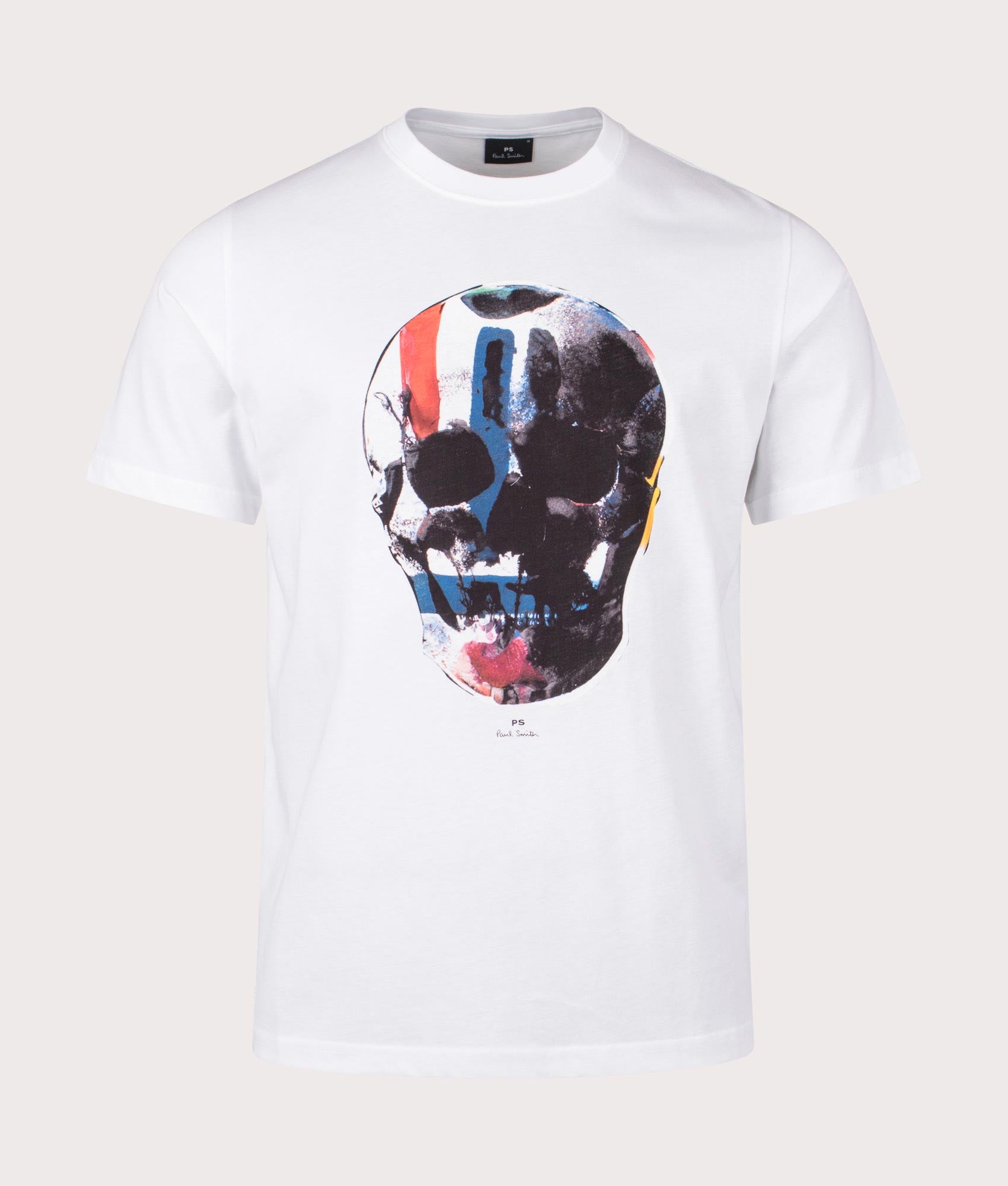Skull Red Blue T-Shirt White | PS Paul Smith | EQVVS