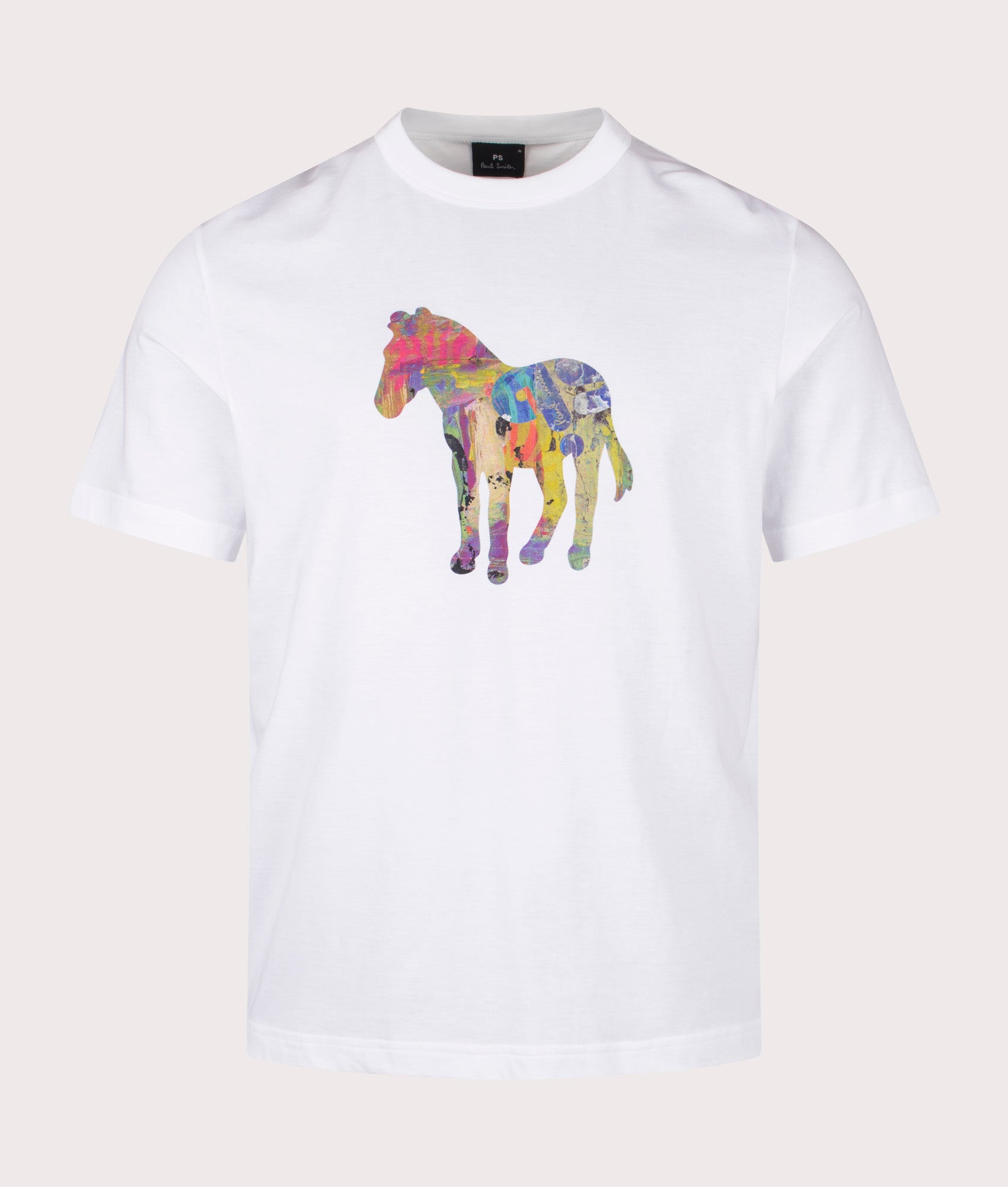 Regular Fit Zebra Craft T-Shirt in White | Paul Smith | EQVVS